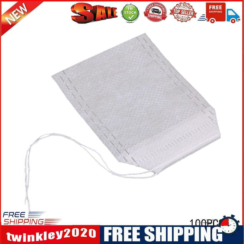 500pcs Empty Teabags String Heat Seal Filter Paper Herb Tea Bag 5.5 x7CM