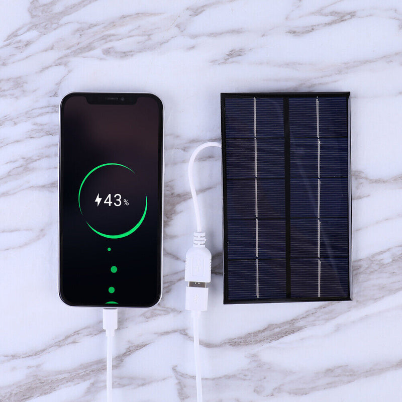 USB Solar Panel 5W 5V DIY Solar Charger 88x142mm for 3-5V Battery/Mobile Ph