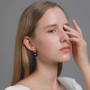 Elegant Flowers Stud Earrings Fashion Autumn Women Metal Dangle Drop Ear Jewelry