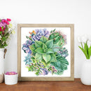 5D DIY Diamond Painting Kits Full Square Drill Succulents Mosaic Wall Picture