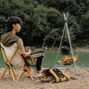 Outdoor Camping Fire Rack Grill Folding Detachable Barbecue Grill (Medium) Newly
