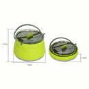 Silicone Folding Kettle Portable Tea Mini Boiling Pot (Fluorescent Green) Newly