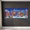 Snowy Village Night Oil Paint By Numbers Kits Canvas Picture DIY Wall Art C