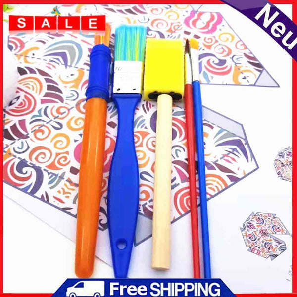 Gouache Oil Painting Brush Graffiti Tool Plastic Sponge Brush Tool Ku