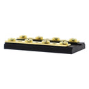 60A 32V 4 Gang Dual Positive Negative Bus Bar with 8 Ring Terminals for Marine