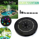 Solar Powered Floating Fountain Pump Water Feature.Birdbath Pool Pond LED R9D0