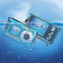 Waterproof Digital Camera 1080P HD 2.4MP Underwater Video Recorder (Blue)