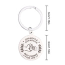 Granddaughter Thanksgiving Keychain for Uncle Grandpa Keychain Blessing