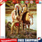 Indians Oil Paint By Numbers Kits DIY Handpainted on Canvas Wall Picture