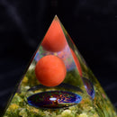 Orgonite Pyramid Amethyst Expel Evil Force Gather Fortune Jewelry Gift Gem Stone