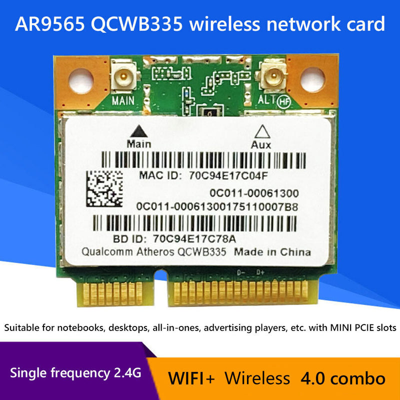 QCWB335 Half Mini PCIe WiFi Bluetooth-compatible 4.0 Adapter Wireless Card