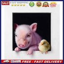 Pig and Chick Oil Paint By Numbers Kits Canvas Picture DIY Home Decoration Gift