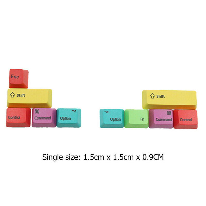 10pcs Mechanical Keyboard CMYK Button Key for Cherry Modifier Replacement Keycap