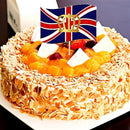 Queen Cake Topper British Flag Platinum Jubilee Union Cake Card Insertion
