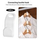 Clothes Hanger Connector Hooks Outfit Hanger Extender Clips Hooks (50pcs) Newly