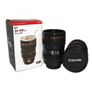 Creative SLR Camera Lens Shaped Mugs Drrinking Cup 420ml Drinkware with Lid