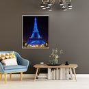 5D Round Diamond Painting Cross Stitch Eiffel Tower Needlework Rhinestone C