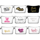 Women Gift Portable Bridal Shower Team Bride Cosmetic Bag Bridal Makeup Bags