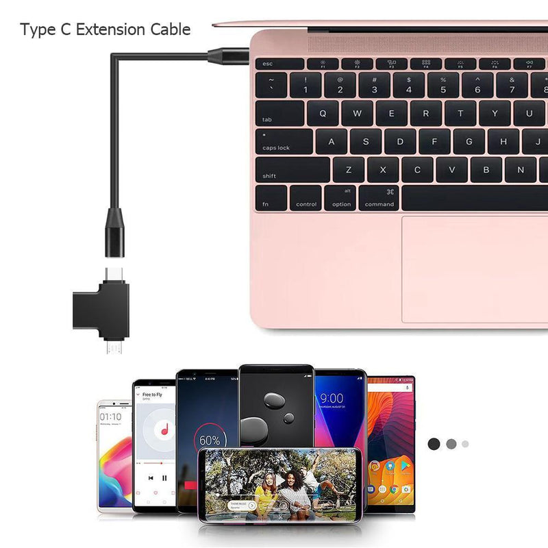 JUNERAIN Jaserain USB-C Extension Cable (USB 3.1 Male to USB-C Female, 1