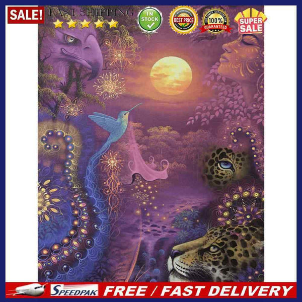 Forest Leopard Oil Paint By Numbers Kits DIY Wall Art Picture Craft Home Decor