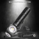 800LM Portable LED Headlight Magnetic Charging Adjustable Power Display Lig