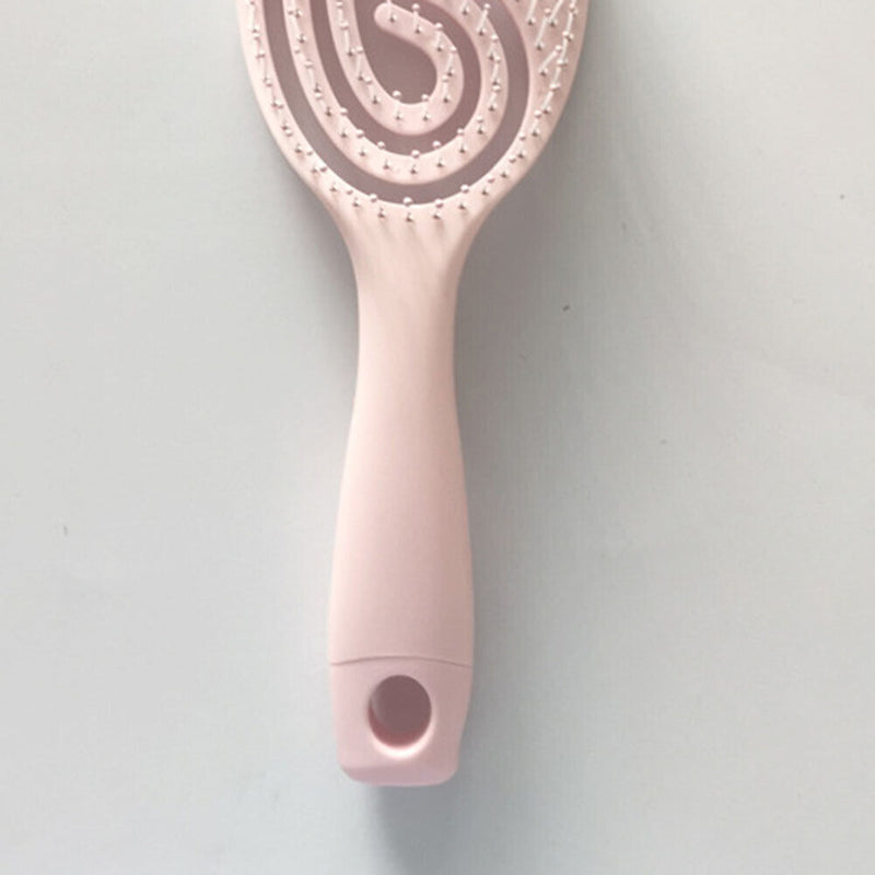 Detangling Hair Comb Scalp Massage Wet Curly Hair Brush Salon Tool (Pink) Newly