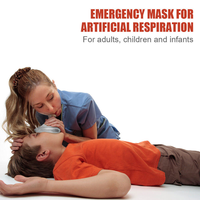 Protective Artificial Respiration Mouth Cover CPR Breathing Face Cover First Aid
