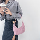 Retro Women Plush Shoulder Underarm Bag Autumn Winter Chain Hobos Large Handbags
