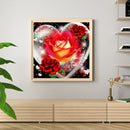 5D DIY Full Square Drill Diamond Painting Rose Heart Rhinestone Artwork Kit