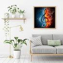 5D DIY Full Drill Diamond Painting Musical Note Embroidery Mosaic Needlework Kit