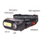Work Light Head Lamp Fishing Lighting USB Rechargeable COB LED Glare Headlight