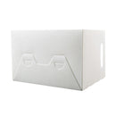 Desktop Collapsible Storage Box Folding Office Organizer for File (White) Newly