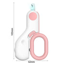 Pet Nail Clipper LED Light Dogs Cats Nail Toe Claw Cutter Scissors (Pink) Newly