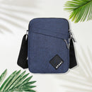 Men Retro Oxford Spinning Shoulder Bag Sports Outdoor Small Handbag (Blue)