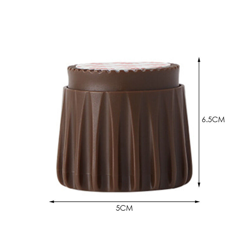 2x Bed Stabilizer Headboard Stoppers Anti-shake Frame Tool (S Dark Brown) Newly