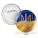 Ukraine Ukrainian Map Flag Symbol Round 12 Styles Clothes Pins(H)