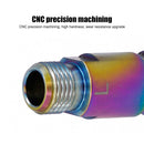 1 Pair MTB Bicycle Pedal Axle Extension Steel Pedal Bolt Spacer (Dazzling)