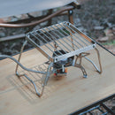 Folding Backpacking Camping Stove Oven BBQ Grill Rack Stand Barbecue Accessories