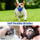 Dog Leaking Food Ball Colorful Strange Barking Pet Molar Puzzle Ball (Blue)