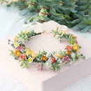 Daisy Flower Rose Crown Floral Wreath Headband Colorful Flower Bridal H2I3