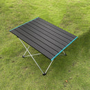 Outdoor Camping Table Mini Portable Folding Hiking Picnic Desk (Black Blue)
