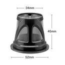 6x Refillable Capsule Coffee K-cup Filter Coffeeware for Keurig (Black)