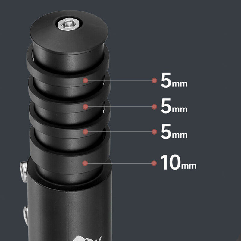 MOTSUV 28.6mm MTB Bicycle Fork Stem Extension Handlebar Stem Riser (Black) Newly