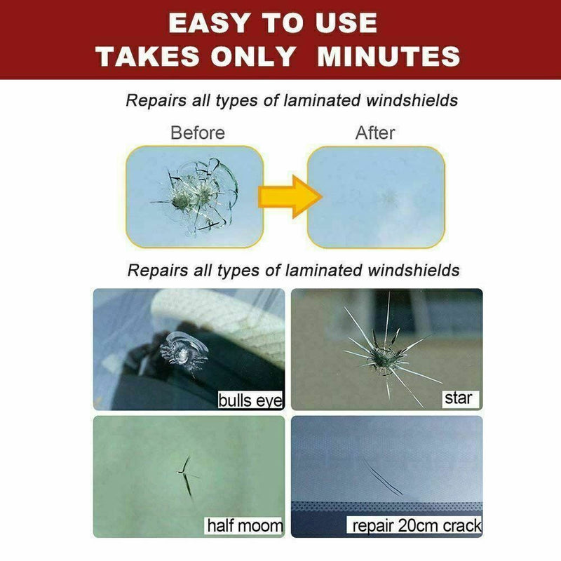DIY Auto Glass Windscreen Repair Kit Crack Chip Windshield Window Screen