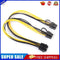 30cm CPU 8Pin to Graphics Video Card Double 8Pin (6Pin+2Pin) Power Cable