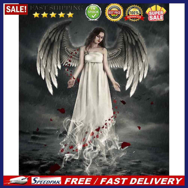 Angel Wings Oil Paint By Numbers DIY Canvas Wall Art Picture Craft Home Dec