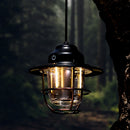 Retro LED Lanterns Hanging Emergency Outdoor Tent Camping Light (Black) Newly