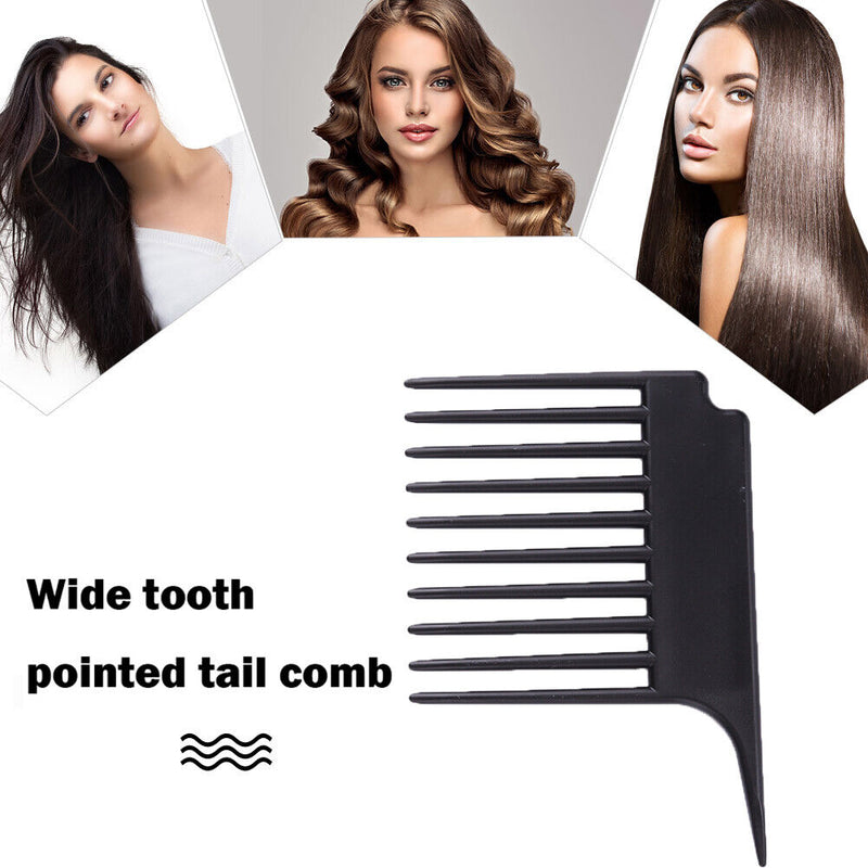 Plastic Wide Teeth Blow Wet Drying Hair Brush Barber Hair Dyeing Cutting Br