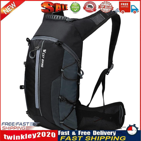 WEST BIKING 10L Bicycle Backpack Bag for Outdoor Sports Climbing (Black) Newly