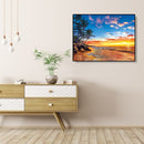 Painting By Numbers DIY Beach Landscape Canvas Oil Wall Art Picture Ornament Kit